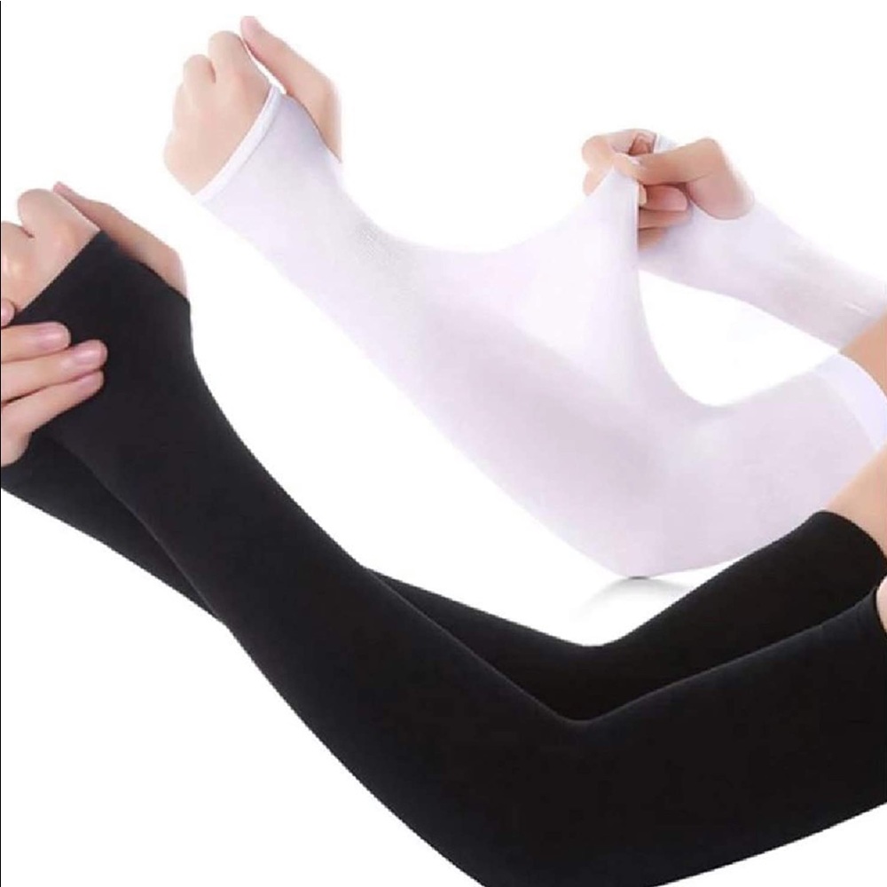 UV Sun Protection Arm Sleeves - 2 pairs